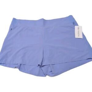 Athleta Brooklyn Shorts Women's Plus Size 22 Periwinkle Blue Pockets NEW NWT $59